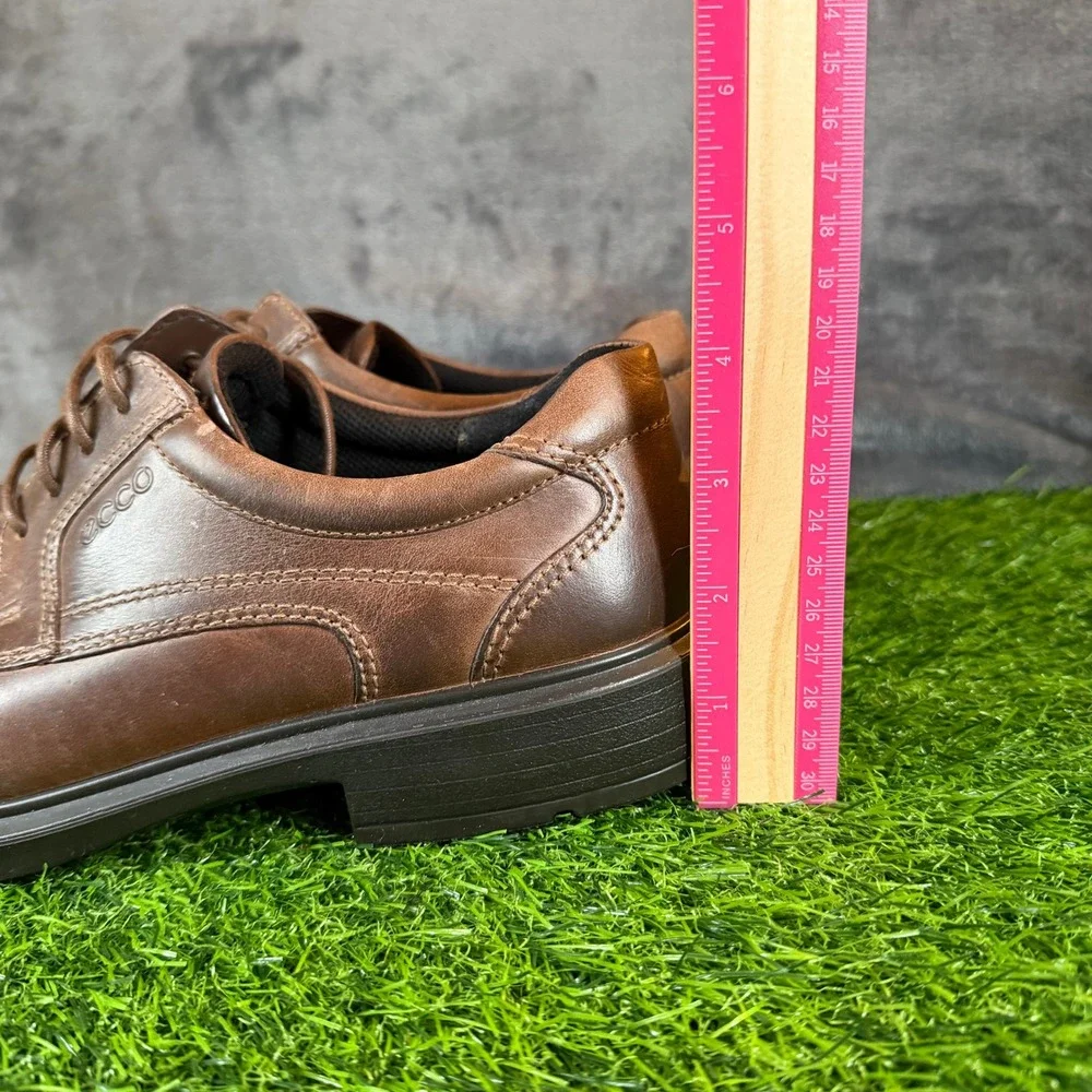 ECCO Brown Leather Bicycle Toe Derby Oxford Shoes Mens‎ size US 7-7.5 EU 41